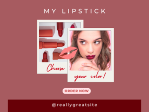 girl and lipstick photo